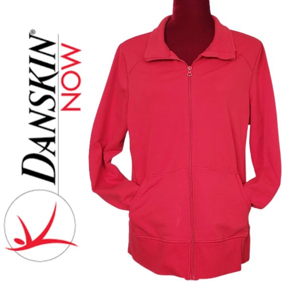 Danskin Now Jackets & Blazers - Danskin Now Red Active Workout Track Jacket XL